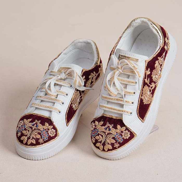 Morni Bridal Sneakers-Khussa-kolhapuri-dazzle-by-sarah