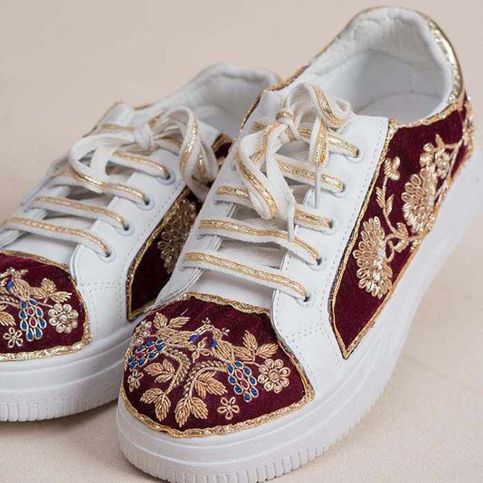 Morni Bridal Sneakers-Khussa-kolhapuri-dazzle-by-sarah