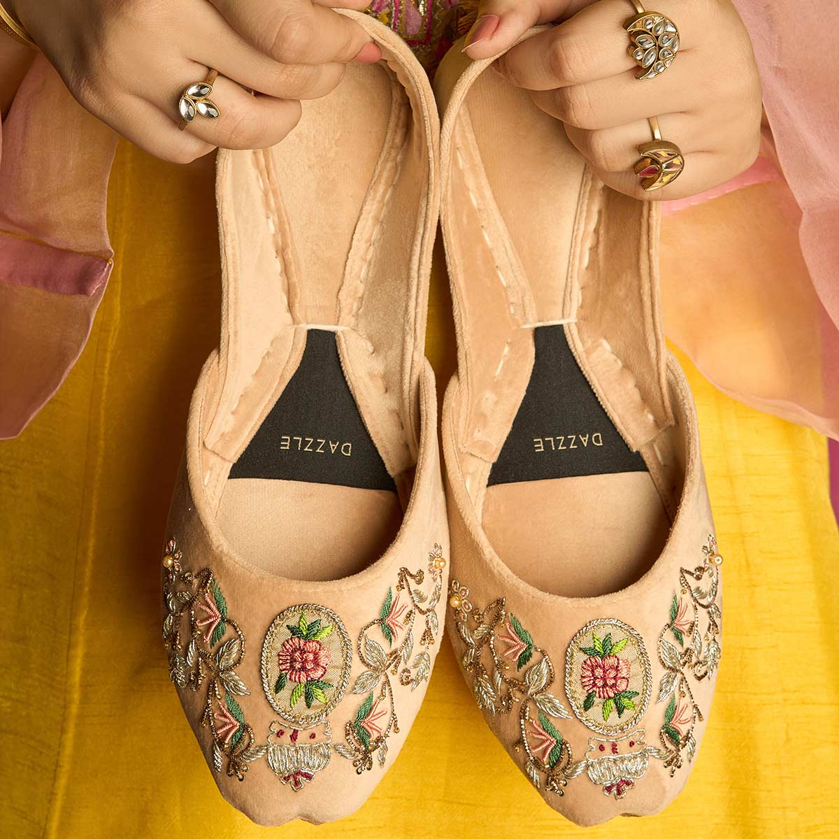 Rose Pink-Khussa-kolhapuri-dazzle-by-sarah